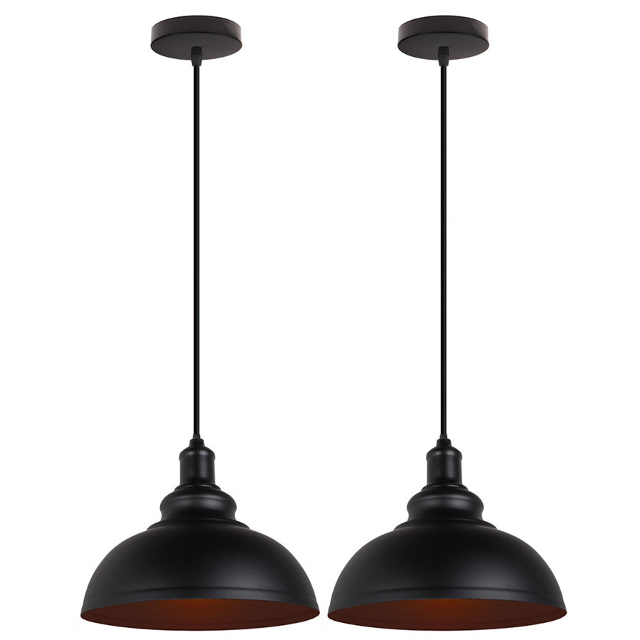 Kitchen Appliances Vintage - 2pcs/lot American Loft Iron Pendant Lights