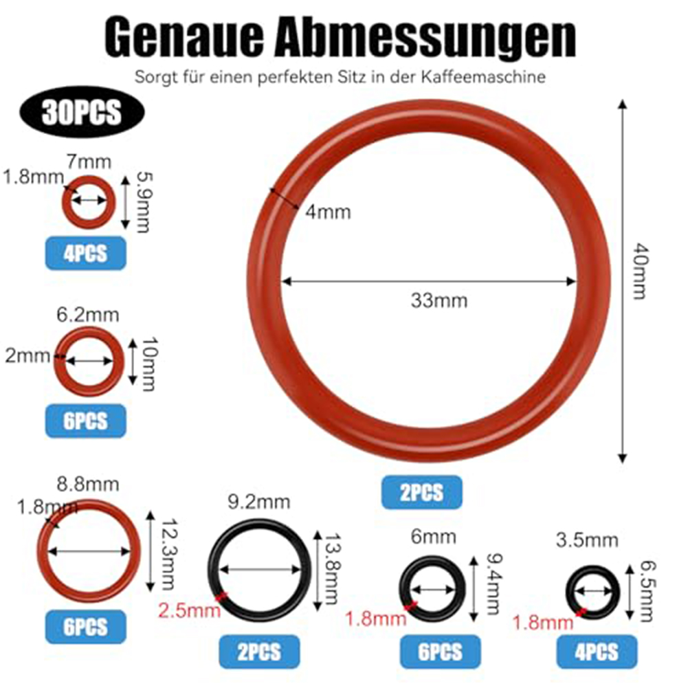 Kitchen Appliances Outlet - 30pcs Coffee Machine O-ring For SAECO
