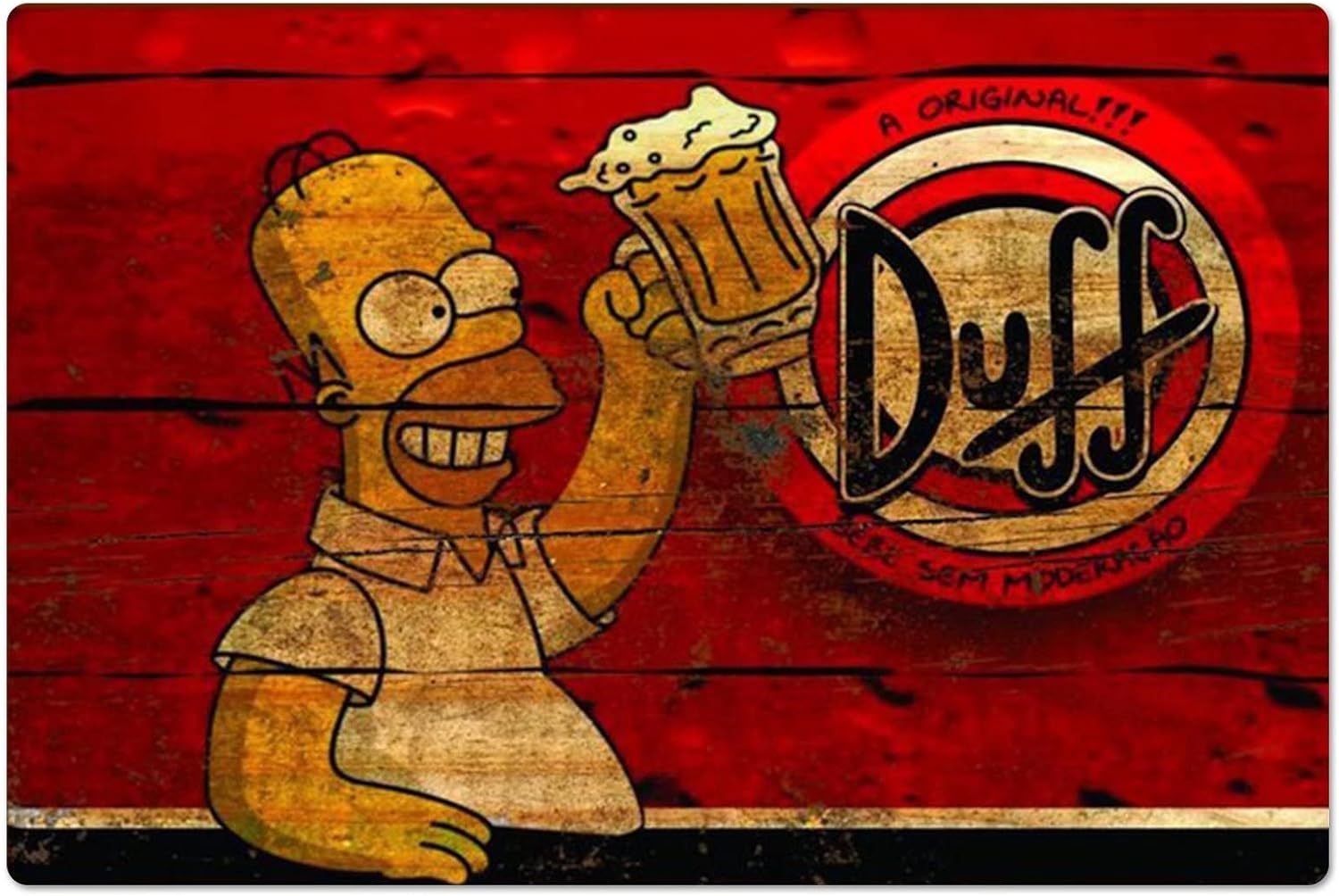 Kitchen Appliances Vintage - Retro Metal Poster Homer Duff Beer