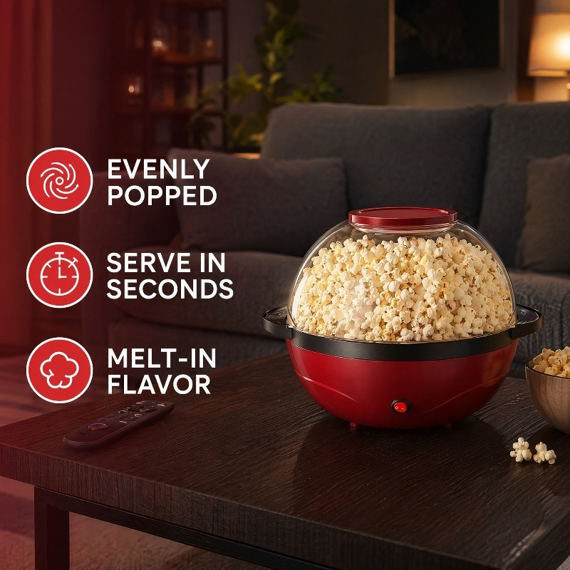 Popcorn Machine 3.6L, Automati - огляд і ціна Air Popcorn Maker