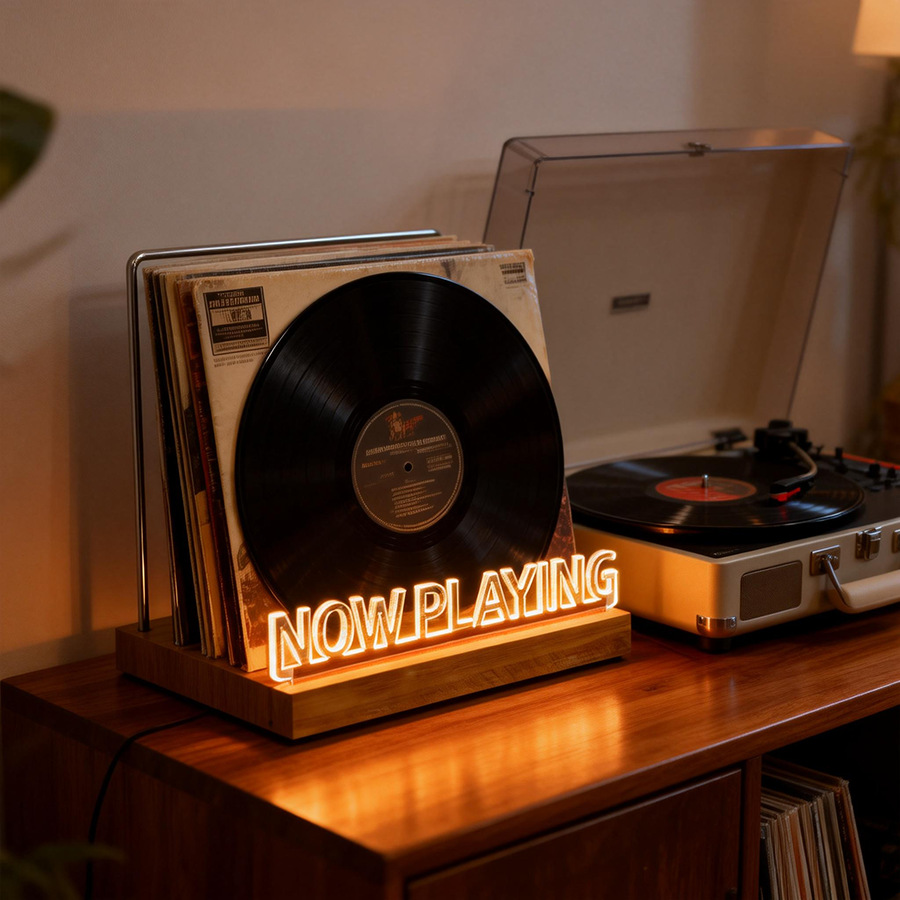 Vinyl Record Holder Stand, Cof - огляд і ціна Kitchen Appliances Vintage