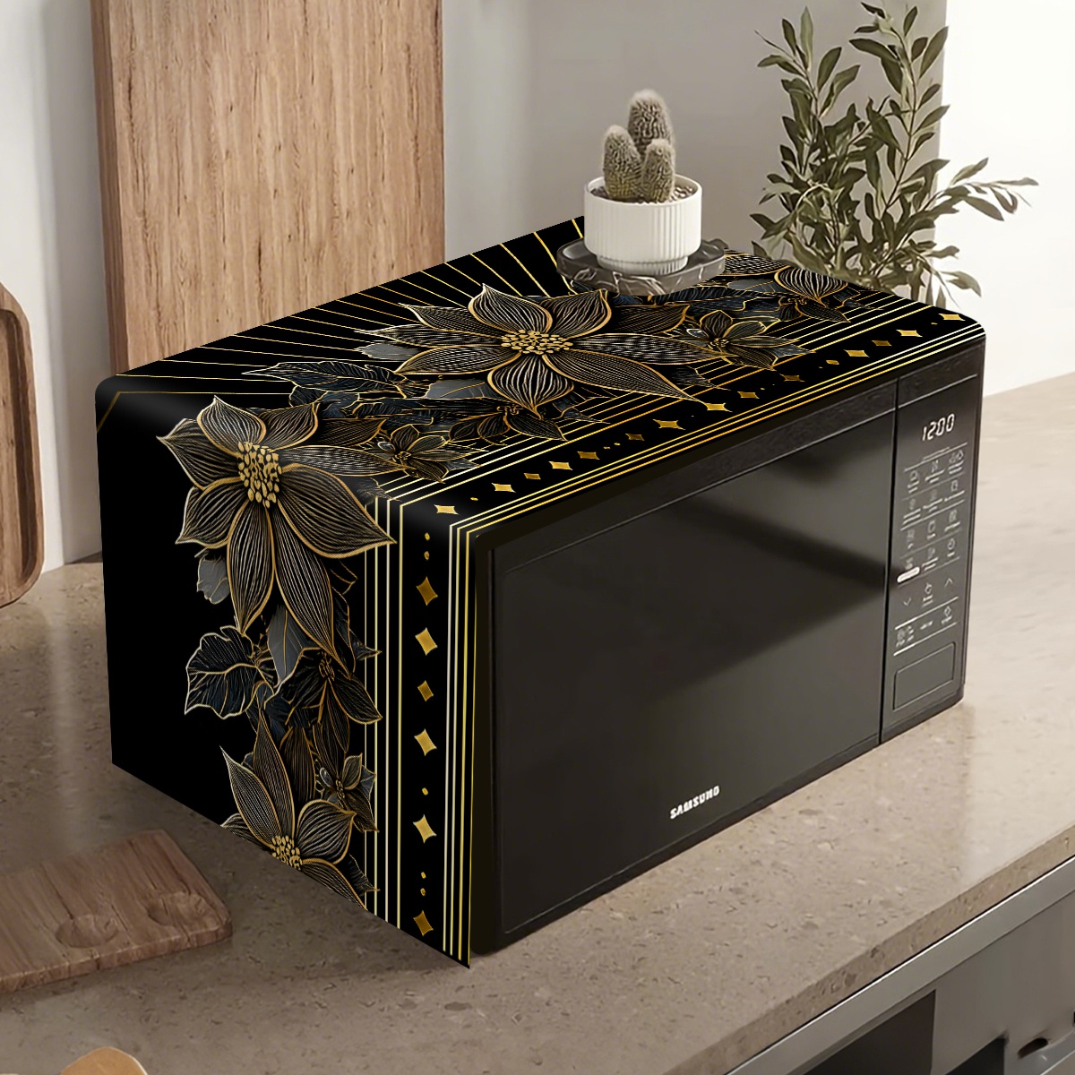 Luxury Black Gold Floral Micro - огляд і ціна Kitchen Appliances Luxury