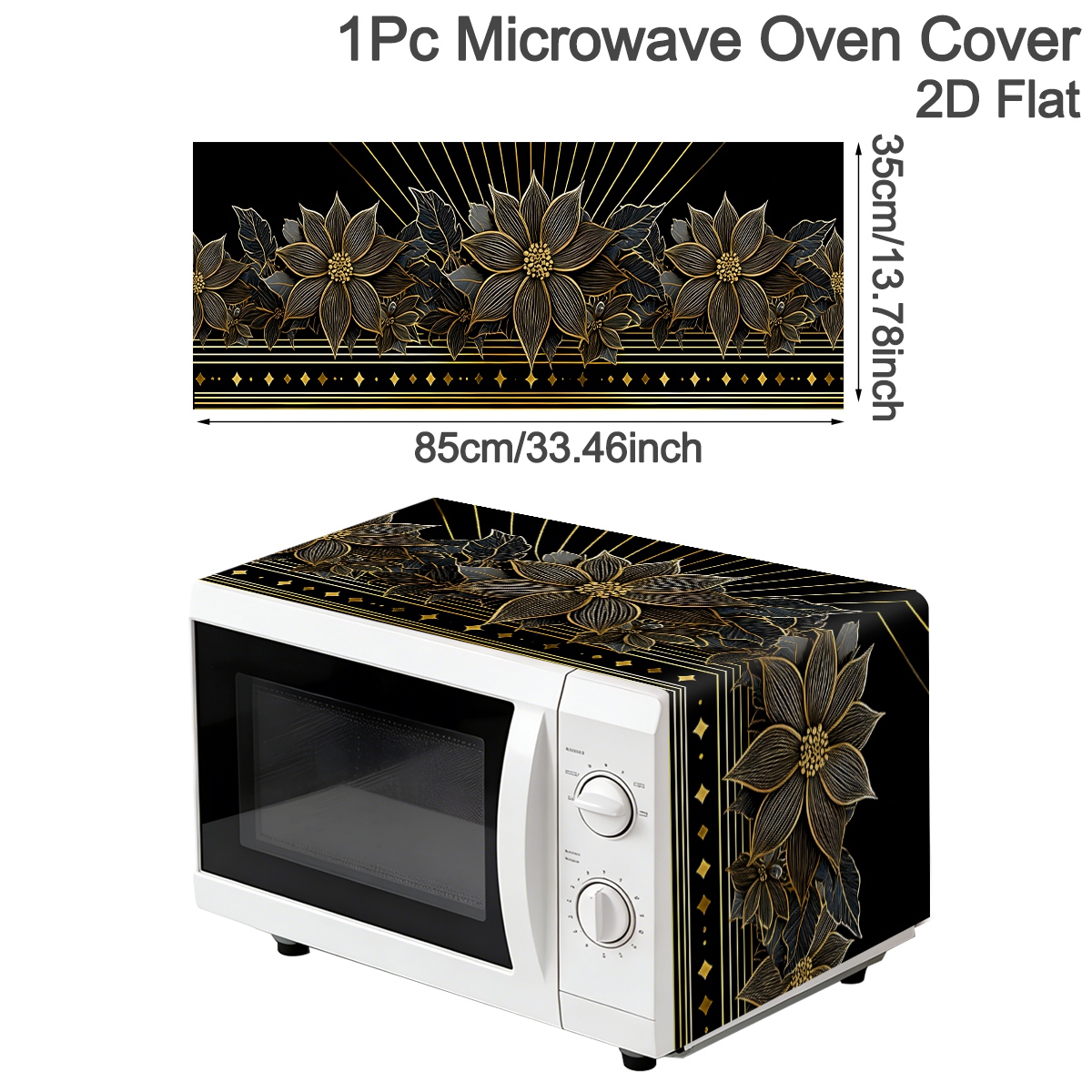 Luxury Black Gold Floral Micro - огляд і ціна Kitchen Appliances Luxury
