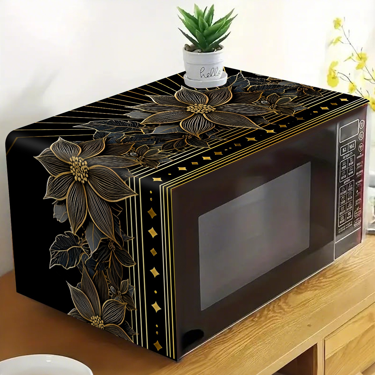 Luxury Black Gold Floral Micro - огляд і ціна Kitchen Appliances Luxury