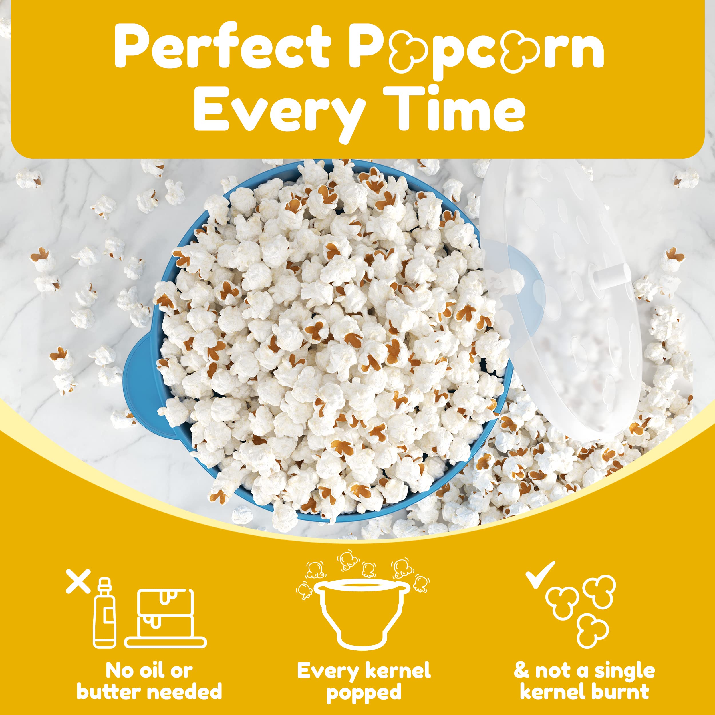 Microwave Silicone Popcorn Pop - огляд і ціна Air Popcorn Maker