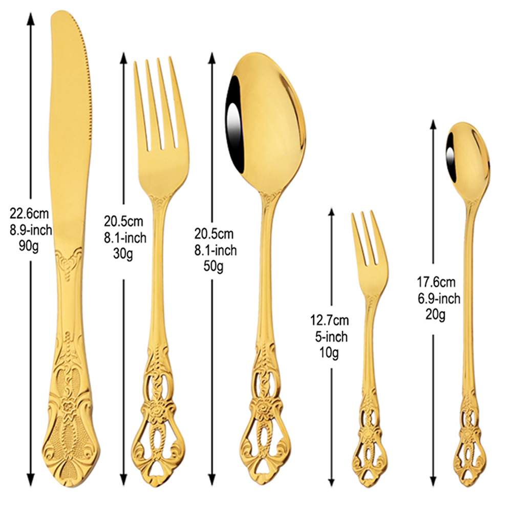 20Pcs Luxury Gold Dinnerware S - огляд і ціна Kitchen Appliances Luxury