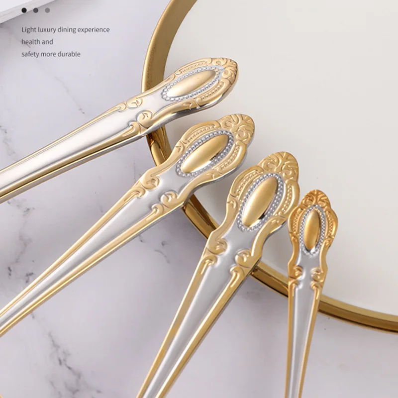 Golden Cutlery Set,Luxury Retr - огляд і ціна Kitchen Appliances Luxury