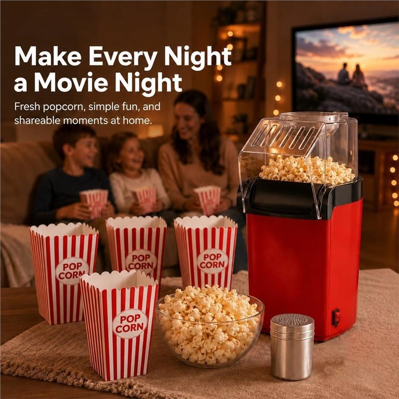 Hot Air Popcorn Maker With 5 P - огляд і ціна Air Popcorn Maker