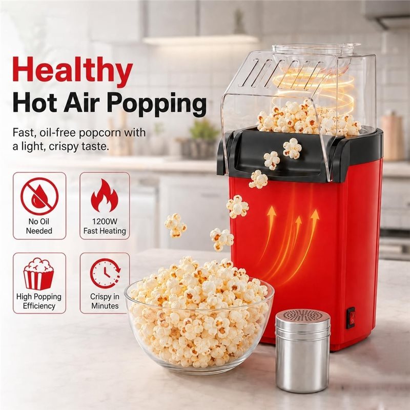 Promotion!Oil-Free 1200W Hot A - огляд і ціна Air Popcorn Maker