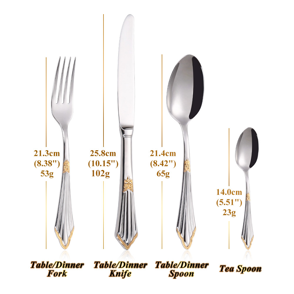 4/8/12/16/20 Pieces Gold Plate - огляд і ціна Kitchen Appliances Luxury