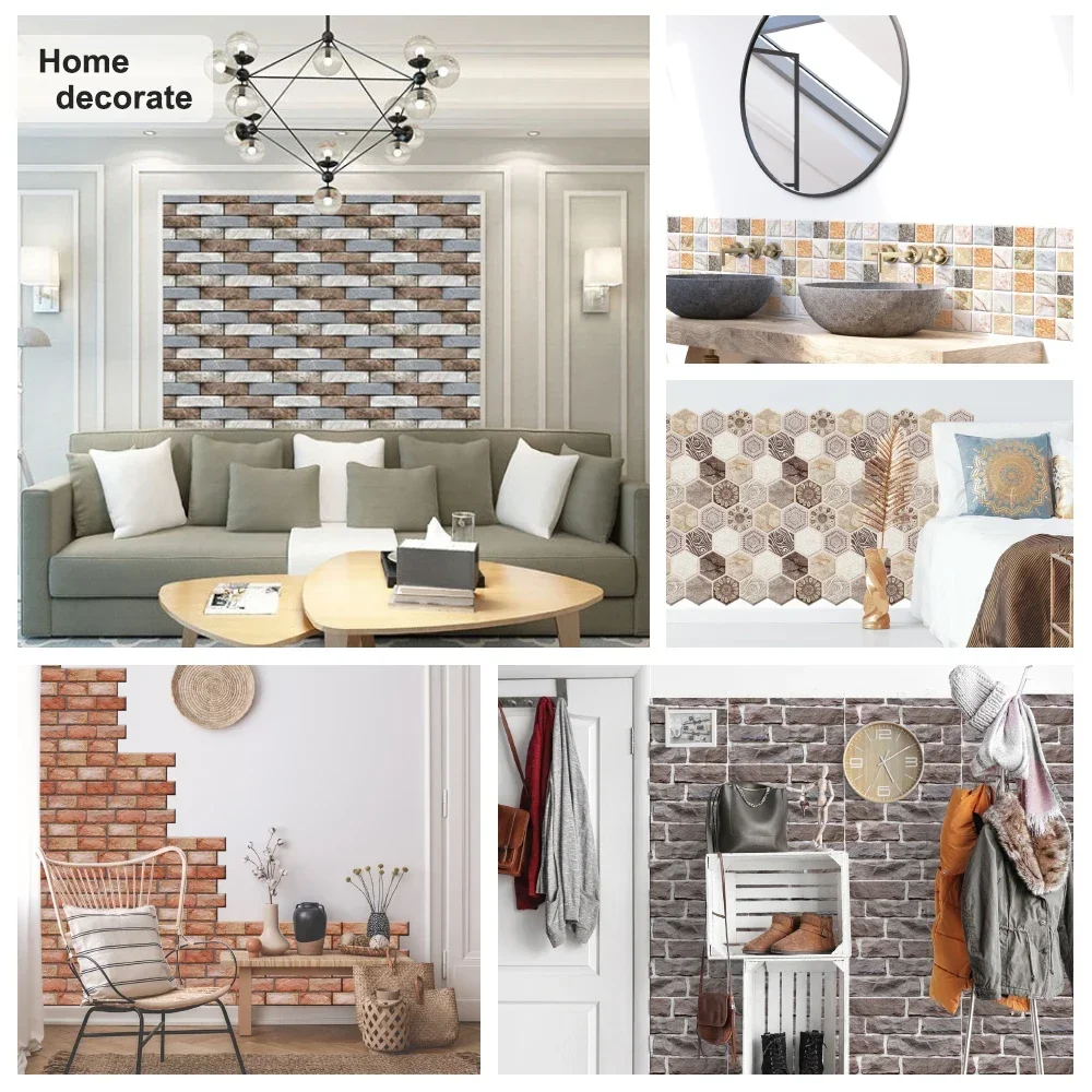 10PCS Wall Sticker Waterproof  - огляд і ціна Kitchen Appliances Vintage